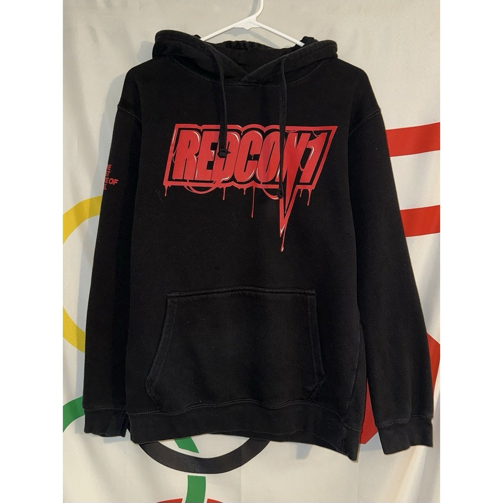 Redcon1 Hoodie Mens Medium Black Pullover Sweatshirt Gym Weightlifting